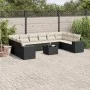 11-piece garden sofa set and black synthetic rattan cushions by , Garden sets - Ref: Foro24-3223075, Price: 673,52 €, Discoun...