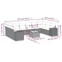 11-piece garden sofa set and black synthetic rattan cushions by , Garden sets - Ref: Foro24-3223075, Price: 673,52 €, Discoun...