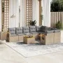 Garden sofa set with beige cushions 10 pieces synthetic rattan by , Garden sets - Ref: Foro24-3259553, Price: 643,07 €, Disco...