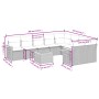 Garden sofa set with beige cushions 10 pieces synthetic rattan by , Garden sets - Ref: Foro24-3259553, Price: 663,78 €, Disco...