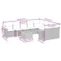 Garden sofa set with beige cushions 10 pieces synthetic rattan by , Garden sets - Ref: Foro24-3259553, Price: 643,07 €, Disco...