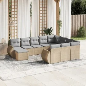 11-piece garden sofa set with beige synthetic rattan cushions by , Garden sets - Ref: Foro24-3225191, Price: 691,24 €, Discou...