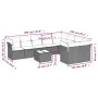 Garden sofa set 10 pieces with black synthetic rattan cushions by , Garden sets - Ref: Foro24-3218176, Price: 576,41 €, Disco...