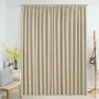 Blackout curtain with hooks beige 290x245 cm by vidaXL, Curtains and curtains - Ref: Foro24-134449, Price: 39,87 €, Discount: %