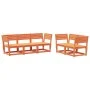 Gartensofa-Set 5-teilig, massives Kiefernholz, wachsbraun von , Gartensets - Ref: Foro24-3216997, Preis: 497,39 €, Rabatt: %