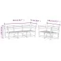 Gartensofa-Set 5-teilig, massives Kiefernholz, wachsbraun von , Gartensets - Ref: Foro24-3216997, Preis: 497,39 €, Rabatt: %