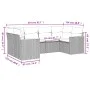 Garden sofa set with cushions 6 pieces beige synthetic rattan by , Garden sets - Ref: Foro24-3258663, Price: 456,53 €, Discou...