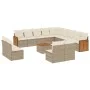 14-piece garden sofa set with beige synthetic rattan cushions by , Garden sets - Ref: Foro24-3260574, Price: 938,54 €, Discou...