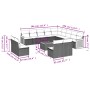 14-piece garden sofa set with gray synthetic rattan cushions by , Garden sets - Ref: Foro24-3260576, Price: 856,70 €, Discoun...