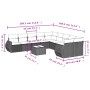11-piece garden sofa set with beige synthetic rattan cushions by , Modular outdoor sofas - Ref: Foro24-3221918, Price: 693,92...