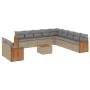12-piece garden sofa set and brown synthetic rattan cushions by , Garden sets - Ref: Foro24-3227816, Price: 815,25 €, Discoun...