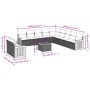 12-teiliges Gartensofa-Set und braune synthetische Rattankissen von , Gartensets - Ref: Foro24-3227816, Preis: 775,14 €, Raba...