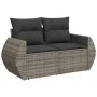 4-teiliges Gartensofa-Set und graue synthetische Rattankissen von , Gartensets - Ref: Foro24-3221269, Preis: 268,91 €, Rabatt: %