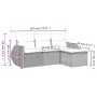 4-teiliges Gartensofa-Set und graue synthetische Rattankissen von , Gartensets - Ref: Foro24-3221269, Preis: 268,91 €, Rabatt: %