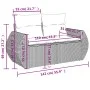 4-teiliges Gartensofa-Set und graue synthetische Rattankissen von , Gartensets - Ref: Foro24-3221269, Preis: 268,91 €, Rabatt: %