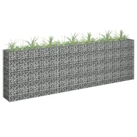 Gabionenbett aus verzinktem Stahl, 270 x 30 x 90 cm von vidaXL, Töpfe und Pflanzgefäße - Ref: Foro24-145639, Preis: 128,09 €,...