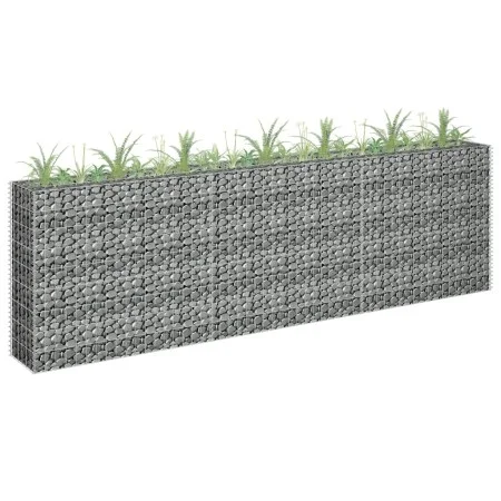 Arriate de gaviones de acero galvanizado 270x30x90 cm de vidaXL, Maceteros y jardineras - Ref: Foro24-145639, Precio: 128,18 ...