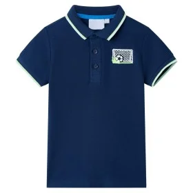 Polo infantil azul oscuro 128 de , Camisetas para niños - Ref: Foro24-12442, Precio: 9,32 €, Descuento: %