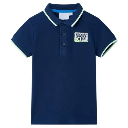 Dunkelblaues Kinderpoloshirt 128 von , Kinder-T-Shirts - Ref: Foro24-12442, Preis: 9,32 €, Rabatt: %