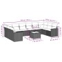 11-teiliges Gartensofa-Set und graue synthetische Rattankissen von , Gartensets - Ref: Foro24-3219470, Preis: 644,45 €, Rabat...