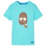 Kurzarm-T-Shirt für Kinder in Aquamarinfarbe 92 von , Kinder-T-Shirts - Ref: Foro24-11619, Preis: 8,13 €, Rabatt: %