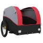 Black and red iron bicycle trailer 30 kg by , Bicycle trailers - Ref: Foro24-94118, Price: 74,89 €, Discount: %