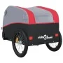 Black and red iron bicycle trailer 30 kg by , Bicycle trailers - Ref: Foro24-94118, Price: 74,89 €, Discount: %