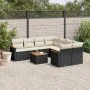 8-piece garden sofa set and black synthetic rattan cushions by , Garden sets - Ref: Foro24-3258227, Price: 526,58 €, Discount: %