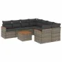 9-piece garden furniture set and gray synthetic rattan cushions by , Garden sets - Ref: Foro24-3258231, Price: 539,31 €, Disc...
