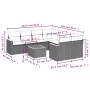 9-teiliges Gartenmöbel-Set und graue synthetische Rattankissen von , Gartensets - Ref: Foro24-3258231, Preis: 539,31 €, Rabat...