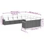 11-teiliges Gartensofa-Set mit beigen synthetischen Rattankissen von , Gartensets - Ref: Foro24-3258832, Preis: 688,89 €, Rab...
