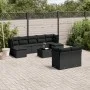 Garden sofa set 10 pieces with black synthetic rattan cushions by , Garden sets - Ref: Foro24-3218315, Price: 625,99 €, Disco...