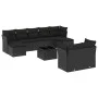 Garden sofa set 10 pieces with black synthetic rattan cushions by , Garden sets - Ref: Foro24-3218315, Price: 625,99 €, Disco...
