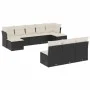 Garden sofa set 10 pieces with black synthetic rattan cushions by , Garden sets - Ref: Foro24-3218286, Price: 537,68 €, Disco...