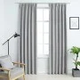 Blackout curtains with hooks 2 pieces gray 140x225 cm by vidaXL, Curtains and curtains - Ref: Foro24-134468, Price: 45,51 €, ...