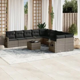 11-piece garden sofa set and gray synthetic rattan cushions by , Garden sets - Ref: Foro24-3220719, Price: 650,01 €, Discount: %