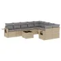 Garden sofa set with beige cushions 10 pieces synthetic rattan by , Garden sets - Ref: Foro24-3220648, Price: 609,71 €, Disco...
