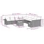 11-teiliges Gartensofa-Set und graue synthetische Rattankissen von , Gartensets - Ref: Foro24-3220719, Preis: 650,01 €, Rabat...