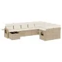 Gartensofa-Set mit beigen Kissen, 10-teilig, synthetisches Rattan von , Gartensets - Ref: Foro24-3220657, Preis: 672,75 €, Ra...