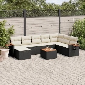8-piece garden sofa set and black synthetic rattan cushions by , Garden sets - Ref: Foro24-3227092, Price: 512,71 €, Discount: %