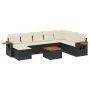 Set de sofás de jardín 8 piezas y cojines ratán sintético negro de , Conjuntos de jardín - Ref: Foro24-3227092, Precio: 513,2...