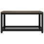 MDF and gray and black iron side table 90x45x45 cm by vidaXL, Coffee table - Ref: Foro24-286083, Price: 80,10 €, Discount: %