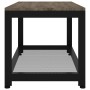 MDF and gray and black iron side table 90x45x45 cm by vidaXL, Coffee table - Ref: Foro24-286083, Price: 80,10 €, Discount: %