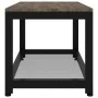 MDF and gray and black iron side table 90x45x45 cm by vidaXL, Coffee table - Ref: Foro24-286083, Price: 79,21 €, Discount: %