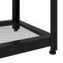 MDF and gray and black iron side table 90x45x45 cm by vidaXL, Coffee table - Ref: Foro24-286083, Price: 79,21 €, Discount: %