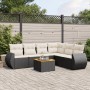 7-teiliges Garten-Essset und schwarze Kissen aus synthetischem Rattan von , Gartensets - Ref: Foro24-3225020, Preis: 403,34 €...