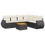 7-piece garden dining set and black synthetic rattan cushions by , Garden sets - Ref: Foro24-3225020, Price: 432,56 €, Discou...