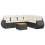 7-teiliges Garten-Essset und schwarze Kissen aus synthetischem Rattan von , Gartensets - Ref: Foro24-3225020, Preis: 403,34 €...