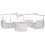 7-teiliges Garten-Essset und schwarze Kissen aus synthetischem Rattan von , Gartensets - Ref: Foro24-3225020, Preis: 403,34 €...