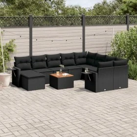 11-piece garden sofa set and black synthetic rattan cushions by , Modular outdoor sofas - Ref: Foro24-3224851, Price: 678,29 ...